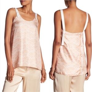 New! Helmut Lang Ornamental Floral Silk Cami Top 🍑 XS NWT!